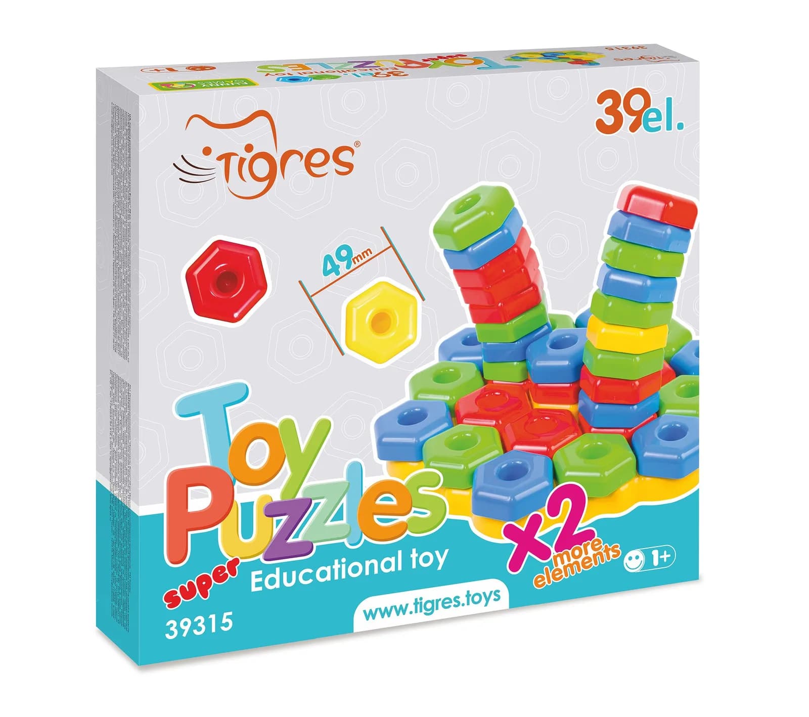 Мозаика Тигрес Игропазлы 39эл 39315 фото 2 Мозаика Тигрес Игропазлы 39эл 39315 фото 2