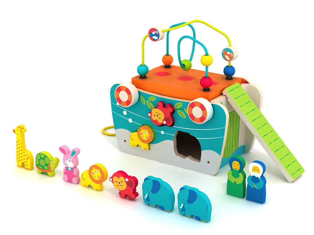 Каталка розвиваюча Acool Toy Ноїв ковчег AC6631