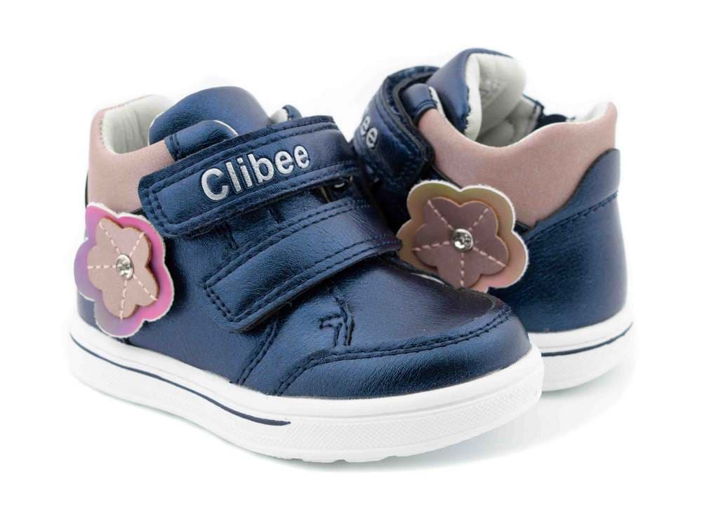 Ботинки 21-26 Clibee P529-blue-pink