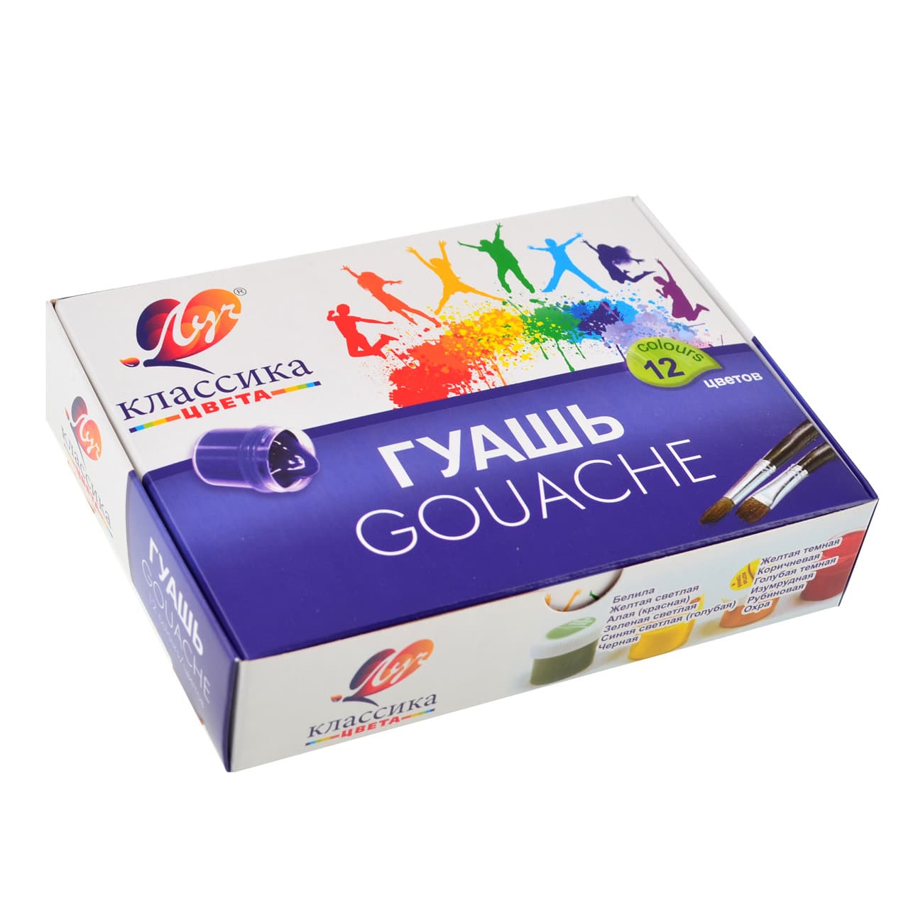 Гуашь ЛУЧ Классика 12цв 230298 Гуашь ЛУЧ Классика 12цв 230298