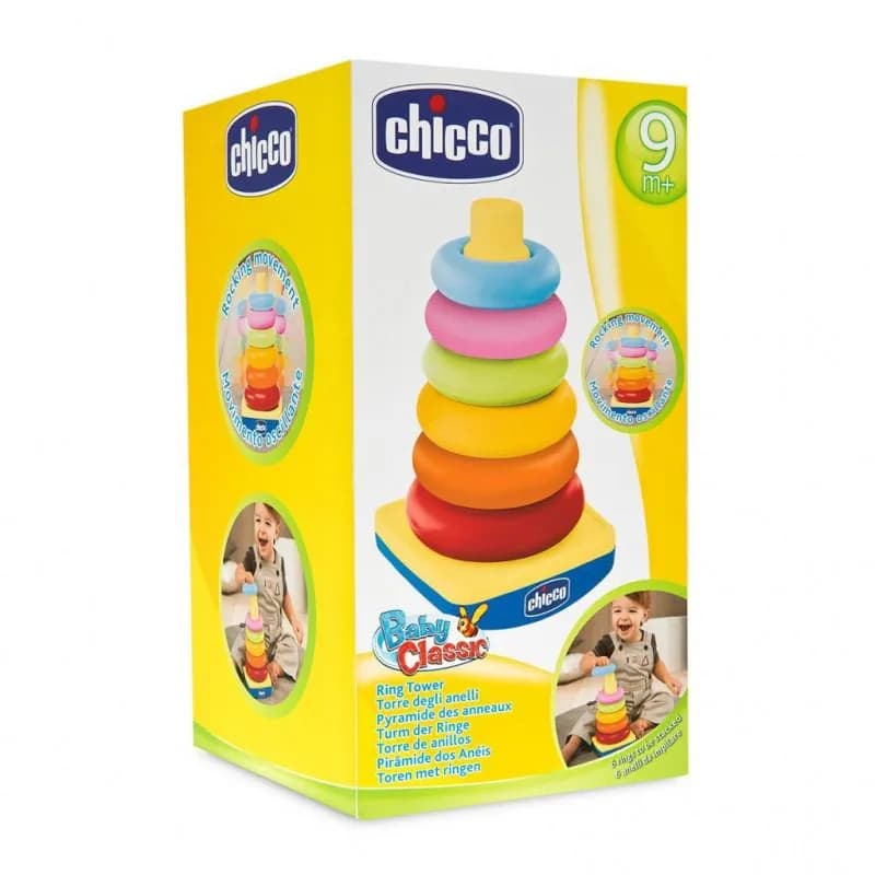 Пірамідка качалка Chicco 07423.50 фото 2 Пірамідка качалка Chicco 07423.50 фото 2