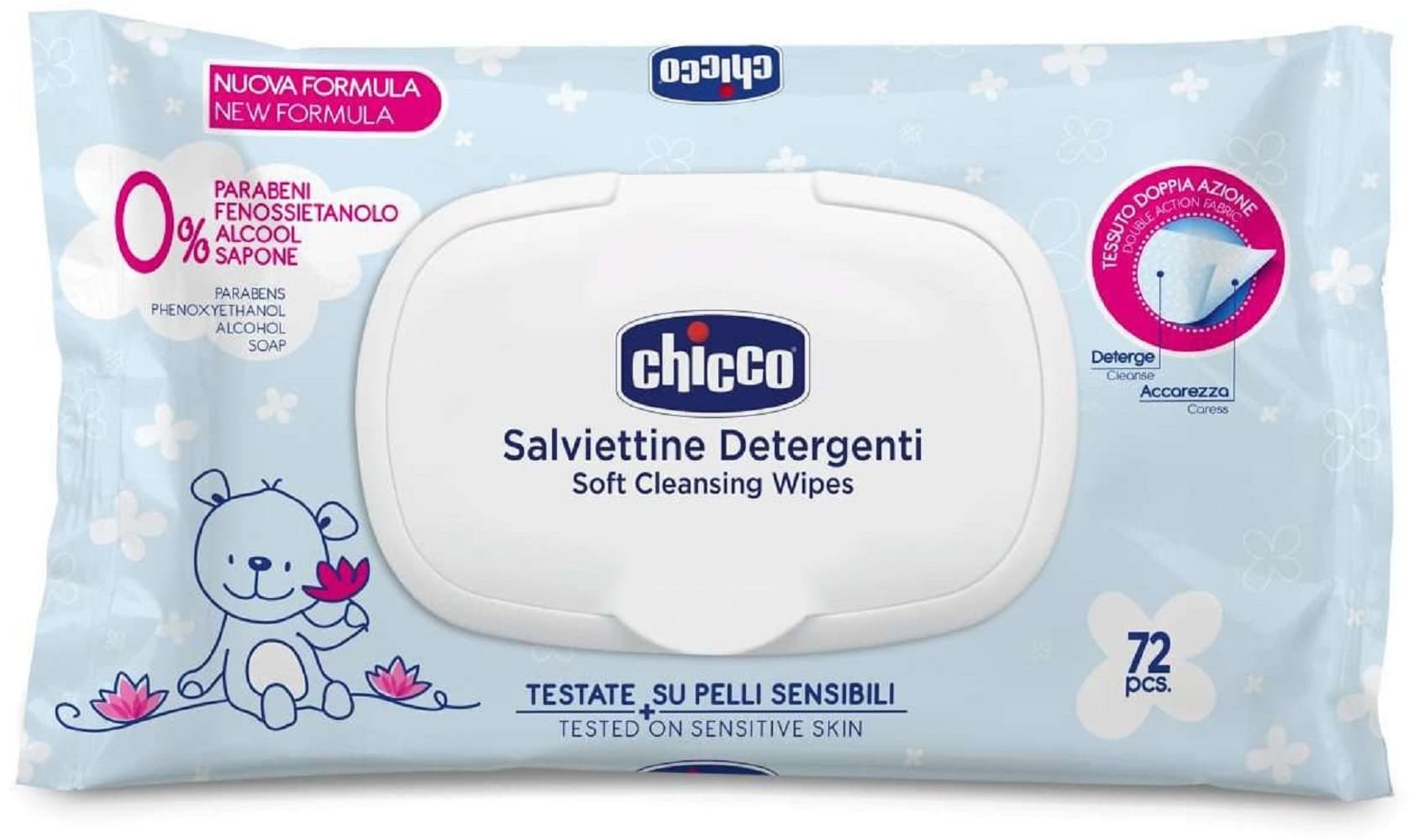 Серветки вологі Chicco 72шт 09163.00 Серветки вологі Chicco 72шт 09163.00