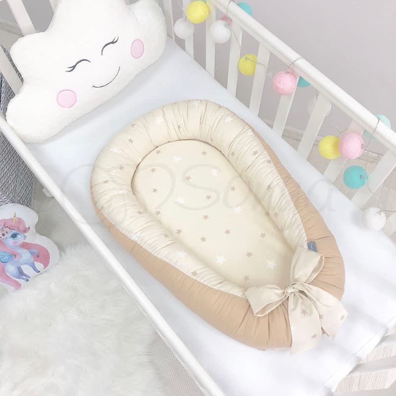 Кокон Маленька Соня Baby Design Зірки на шоколадному 5019374