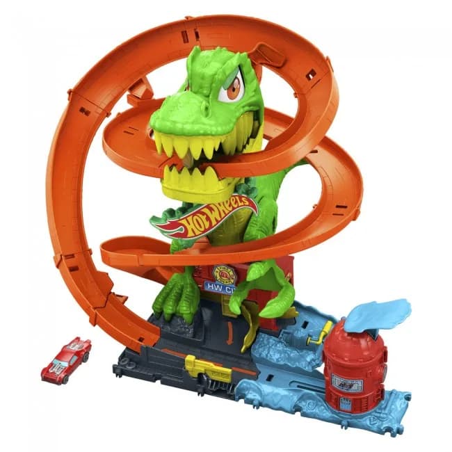 Трек Hot Wheels Атака вогняного Ті-Рекса JBM73 фото 2 Трек Hot Wheels Атака вогняного Ті-Рекса JBM73 фото 2