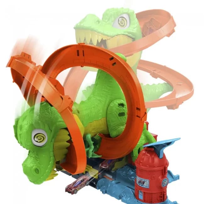 Трек Hot Wheels Атака вогняного Ті-Рекса JBM73 фото 4 Трек Hot Wheels Атака вогняного Ті-Рекса JBM73 фото 4