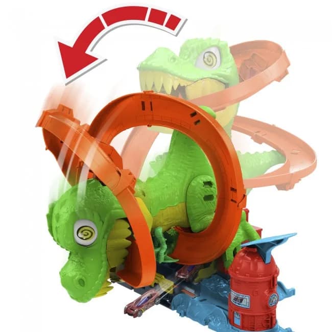 Трек Hot Wheels Атака вогняного Ті-Рекса JBM73 фото 3 Трек Hot Wheels Атака вогняного Ті-Рекса JBM73 фото 3