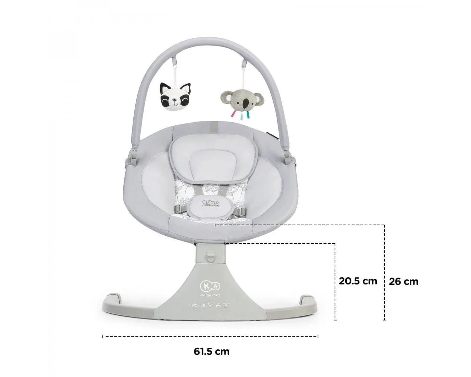 Кресло-качалка Kinderkraft Luli Gray KKBLULIGRY0000 фото 5