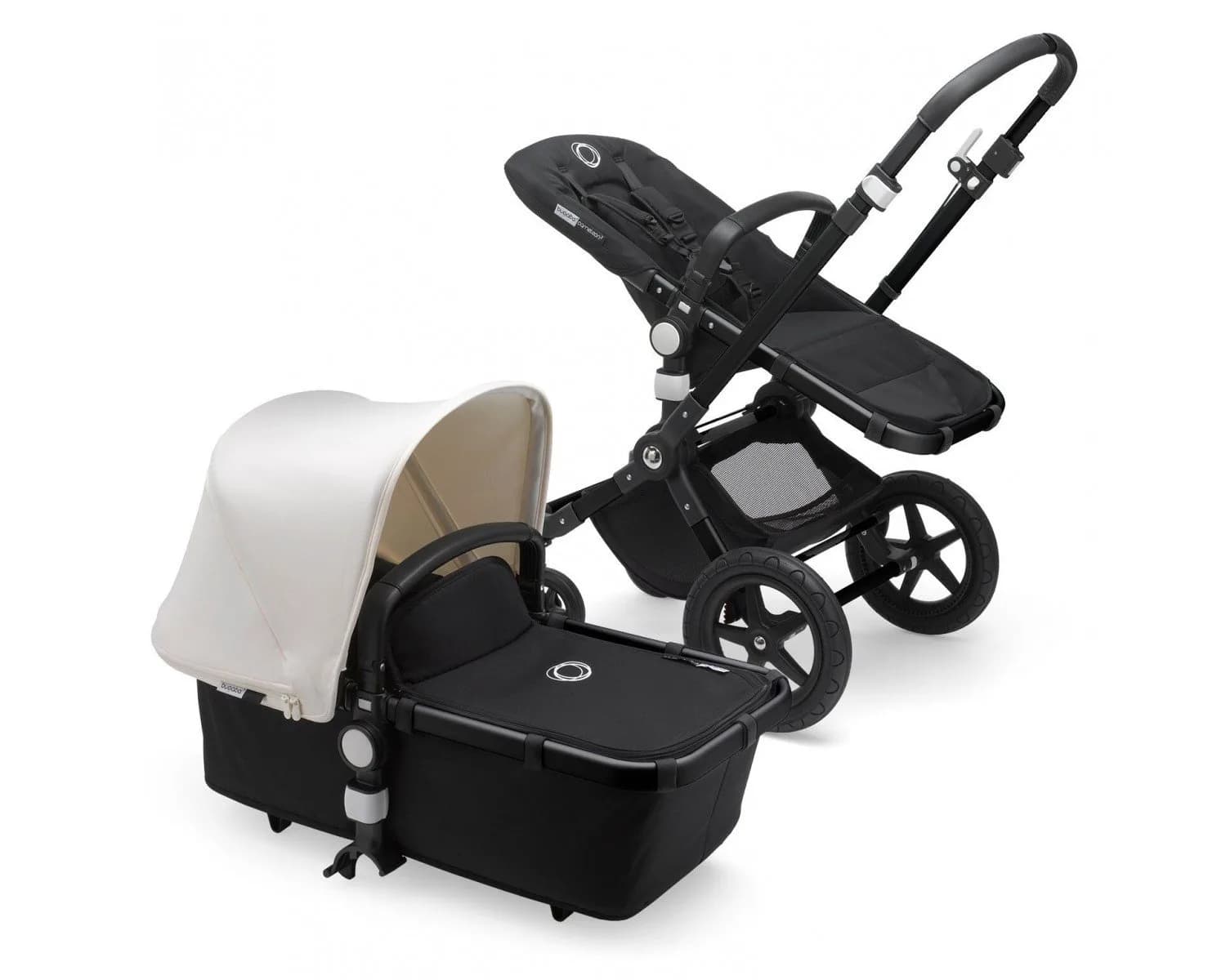Коляска универсальная 2в1 BUGABOO CAMELEON 3 PLUS BLACK/BLACK-FRESH WHITE 230162FW01 фото 4
