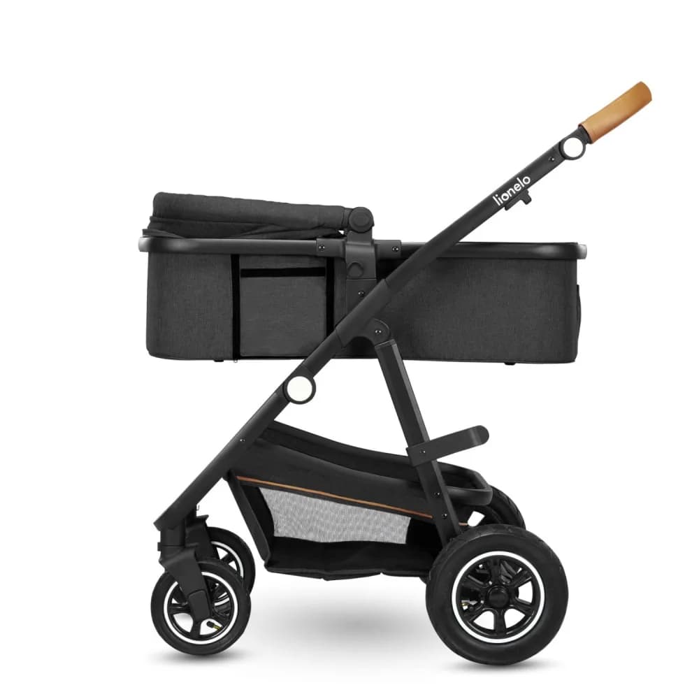 Коляска універсальна 3в1 Lionelo Amber 3 Grey Graphite LO-AMBER GREY GRAPHITE (3in1) фото 4
