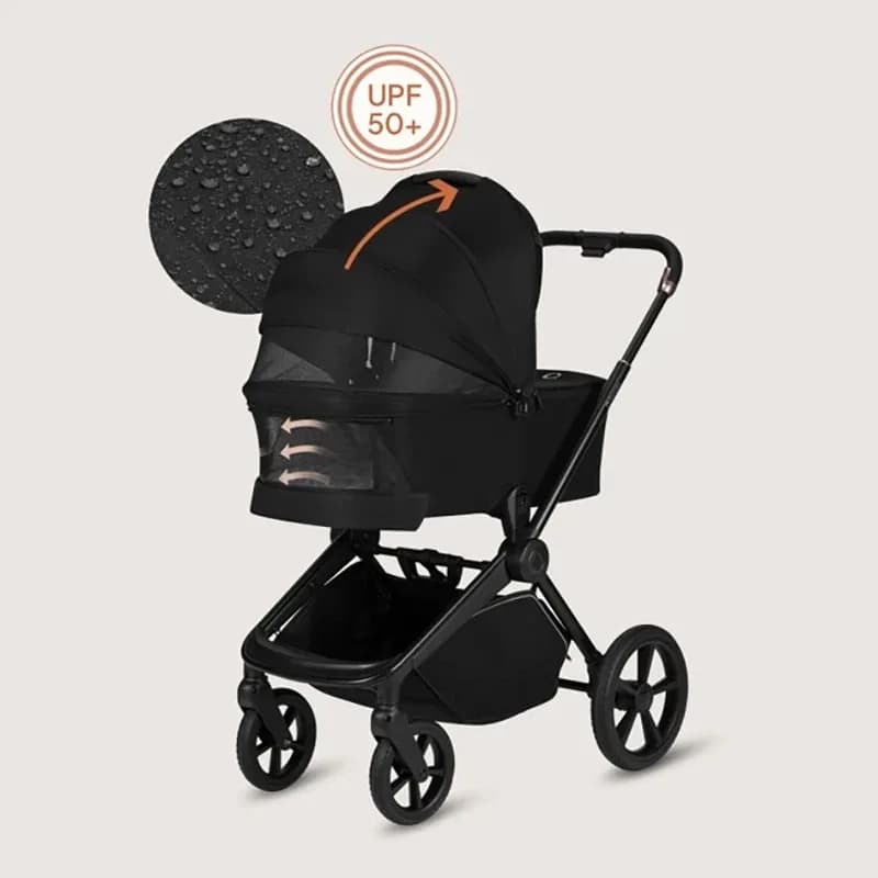 Коляска універсальна 2в1 Lionelo Black Onyx LO-FREYA 2IN1 BLACK ONYX фото 4