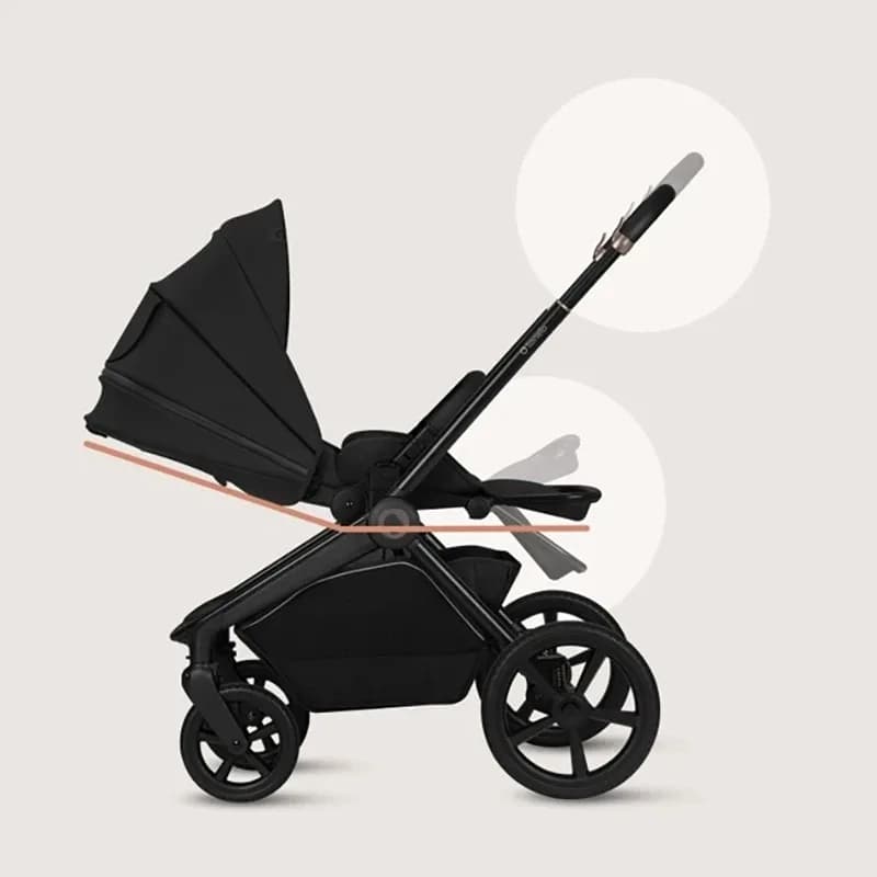 Коляска універсальна 2в1 Lionelo Black Onyx LO-FREYA 2IN1 BLACK ONYX фото 3