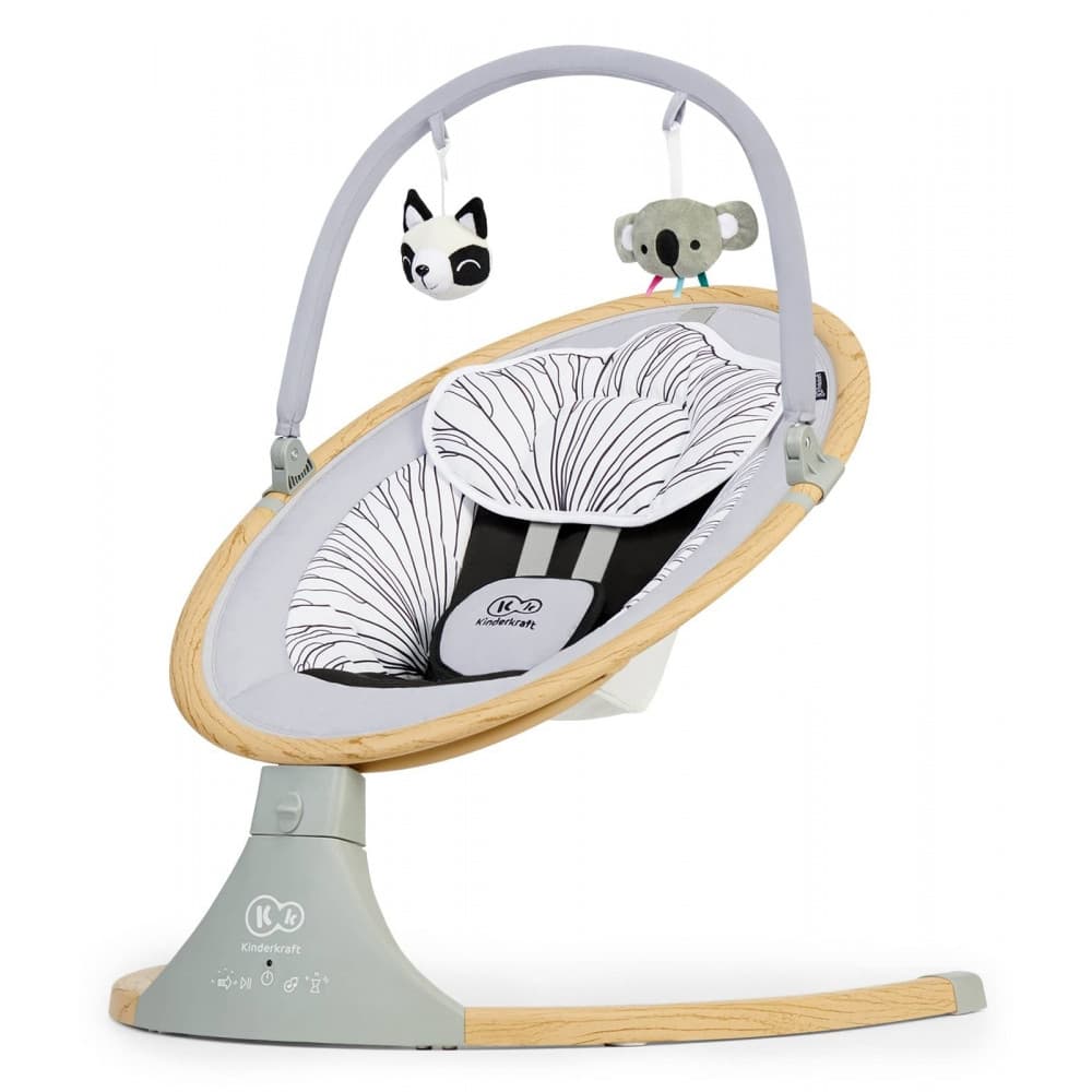 Кресло-качалка Kinderkraft Lumi Wooden KBLUMI00GRY0000