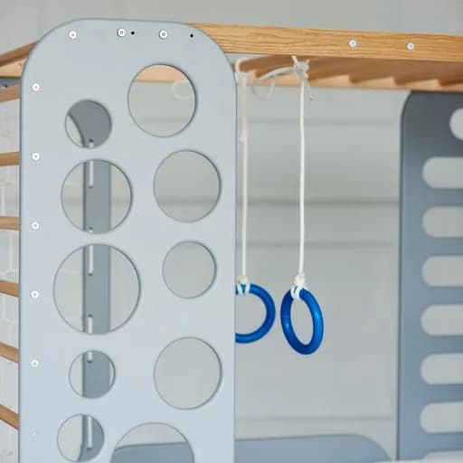 Кровать детская TatkoPlayground Montessori Спортивная 1600x800 ТРMSP-blue фото 2