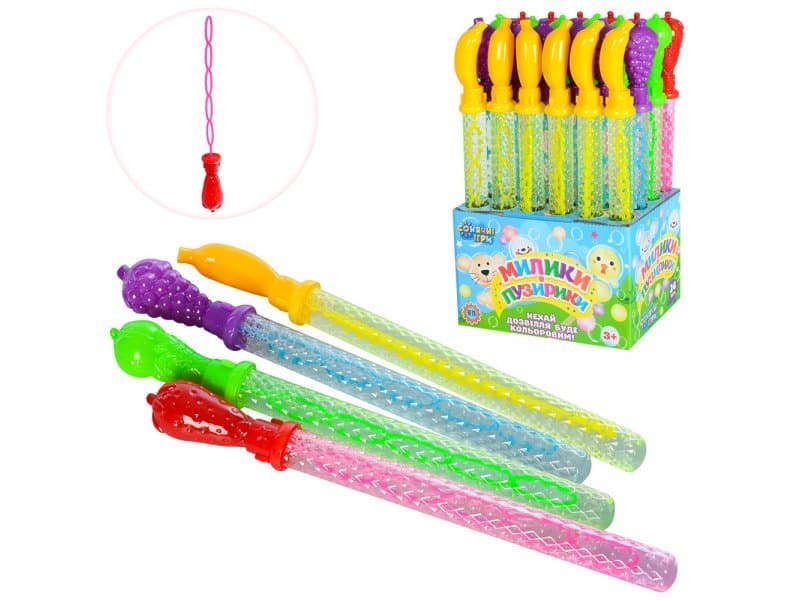 Мильні бульбашки Toys K Фрукти 37см 3825