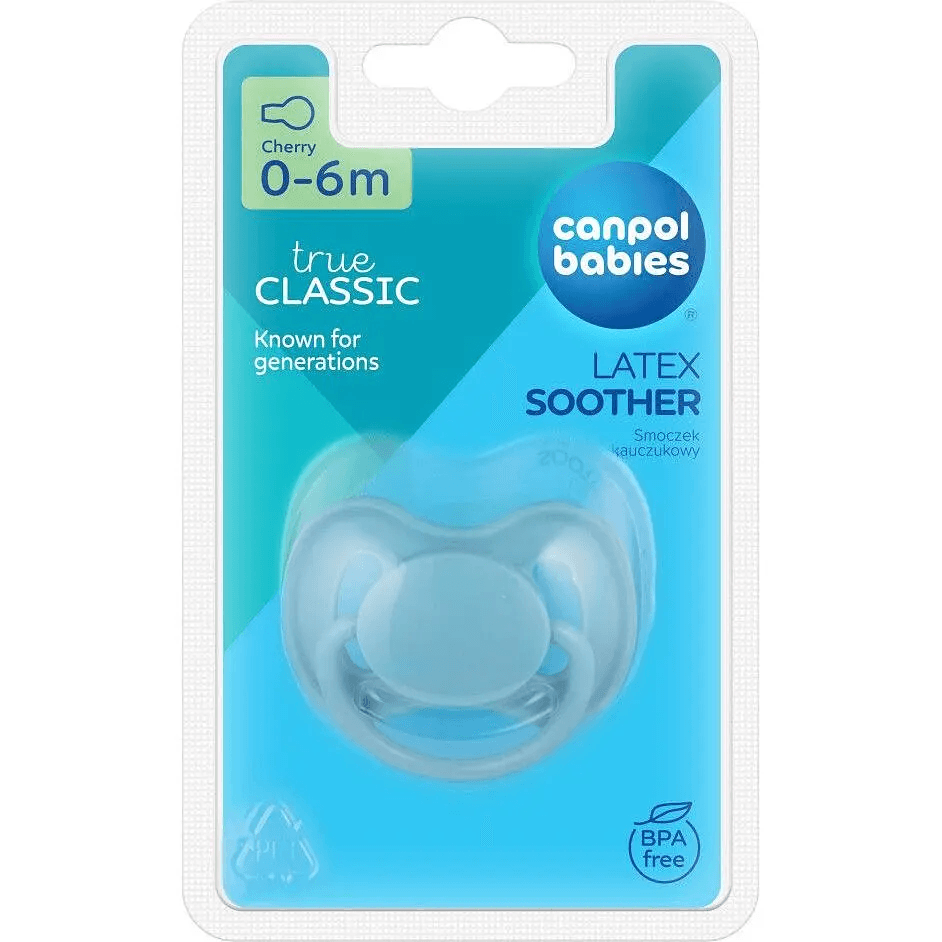 Пустушка латексна Canpol 0-6м 23/223_blu