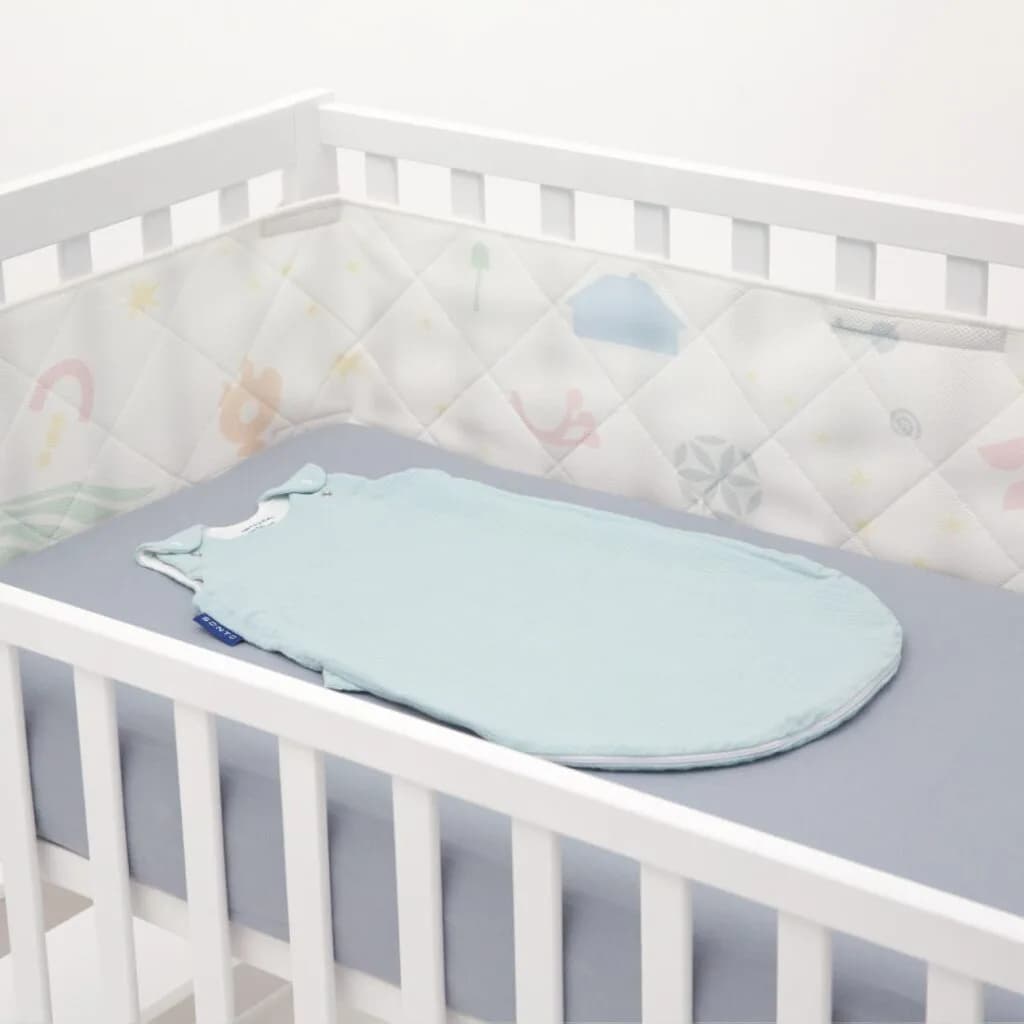 Постельный комплект Sonto Sleepset Лето 120*60 см с прямыми углами Мятное серебро 0220 фото 2 Постельный комплект Sonto Sleepset Лето 120*60 см с прямыми углами Мятное серебро 0220 фото 2
