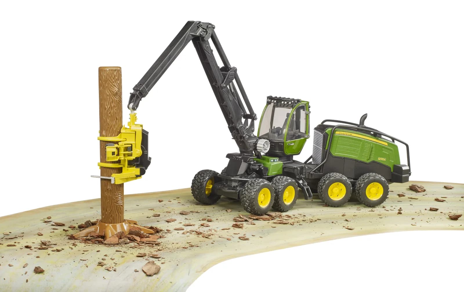 Харвестер John Deere 1270G с 1 бревном 1:16 Bruder 02135 фото 8 Харвестер John Deere 1270G с 1 бревном 1:16 Bruder 02135 фото 8
