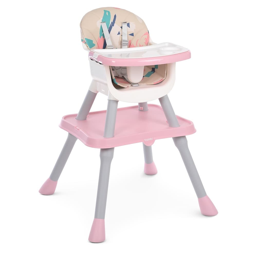 Стільчик для годування Bambi M 5672-8 Pink Стільчик для годування Bambi M 5672-8 Pink