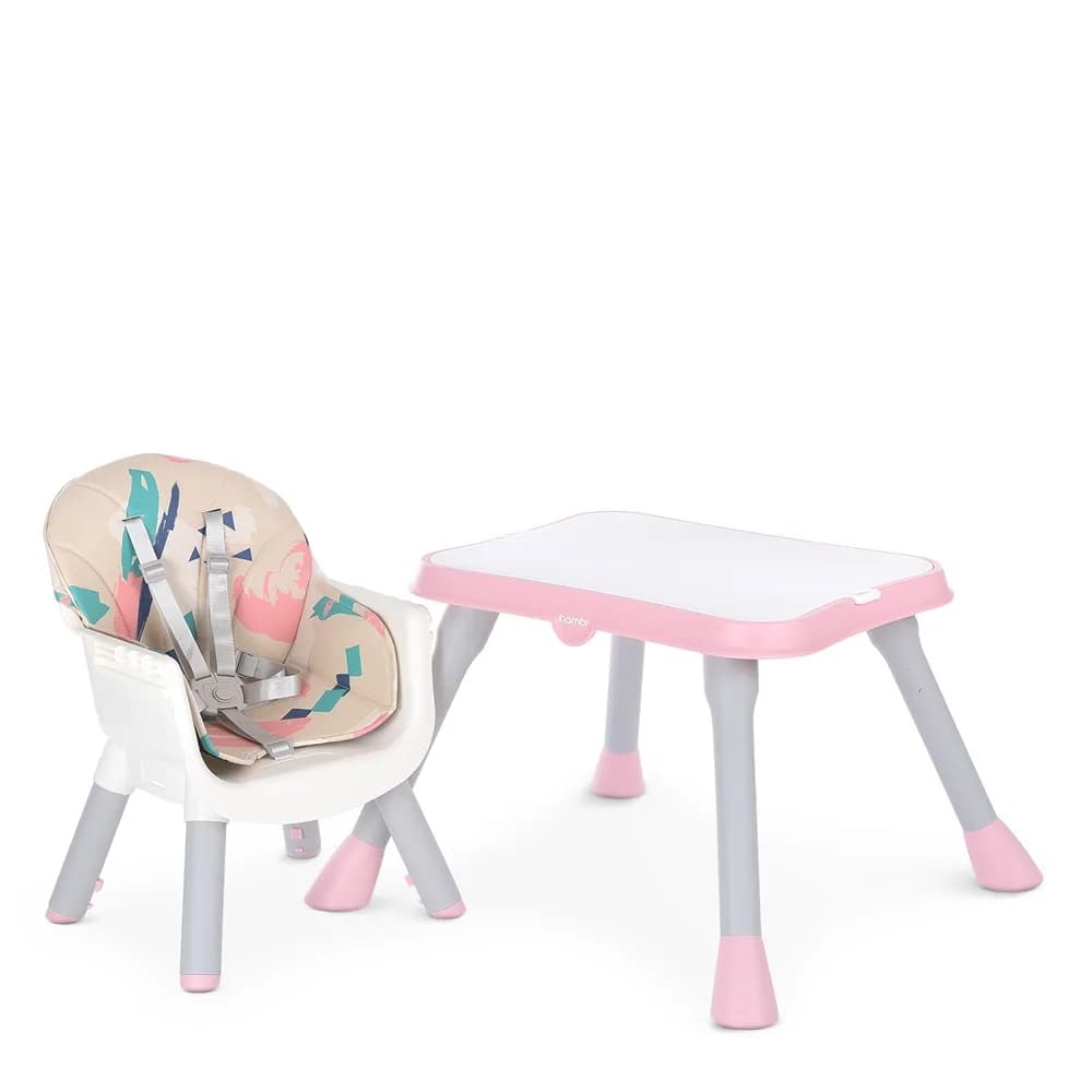 Стільчик для годування Bambi M 5672-8 Pink фото 2 Стільчик для годування Bambi M 5672-8 Pink фото 2