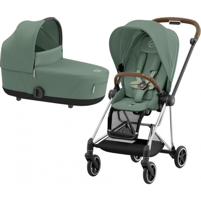 Коляска універсальна 2в1 Cybex Mios 4.0 Leaf Green/Chrome Brown 523000953/3 Коляска універсальна 2в1 Cybex Mios 4.0 Leaf Green/Chrome Brown 523000953/3