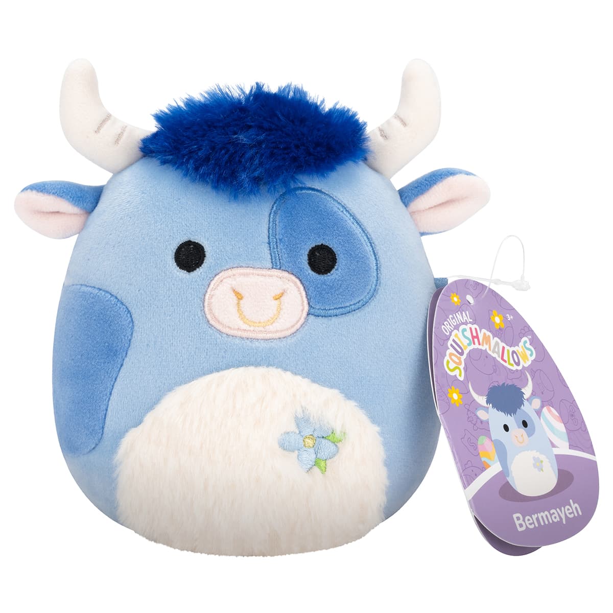 Игрушка мягкая Squishmallows Бык Бермайе 13см SQER01181
