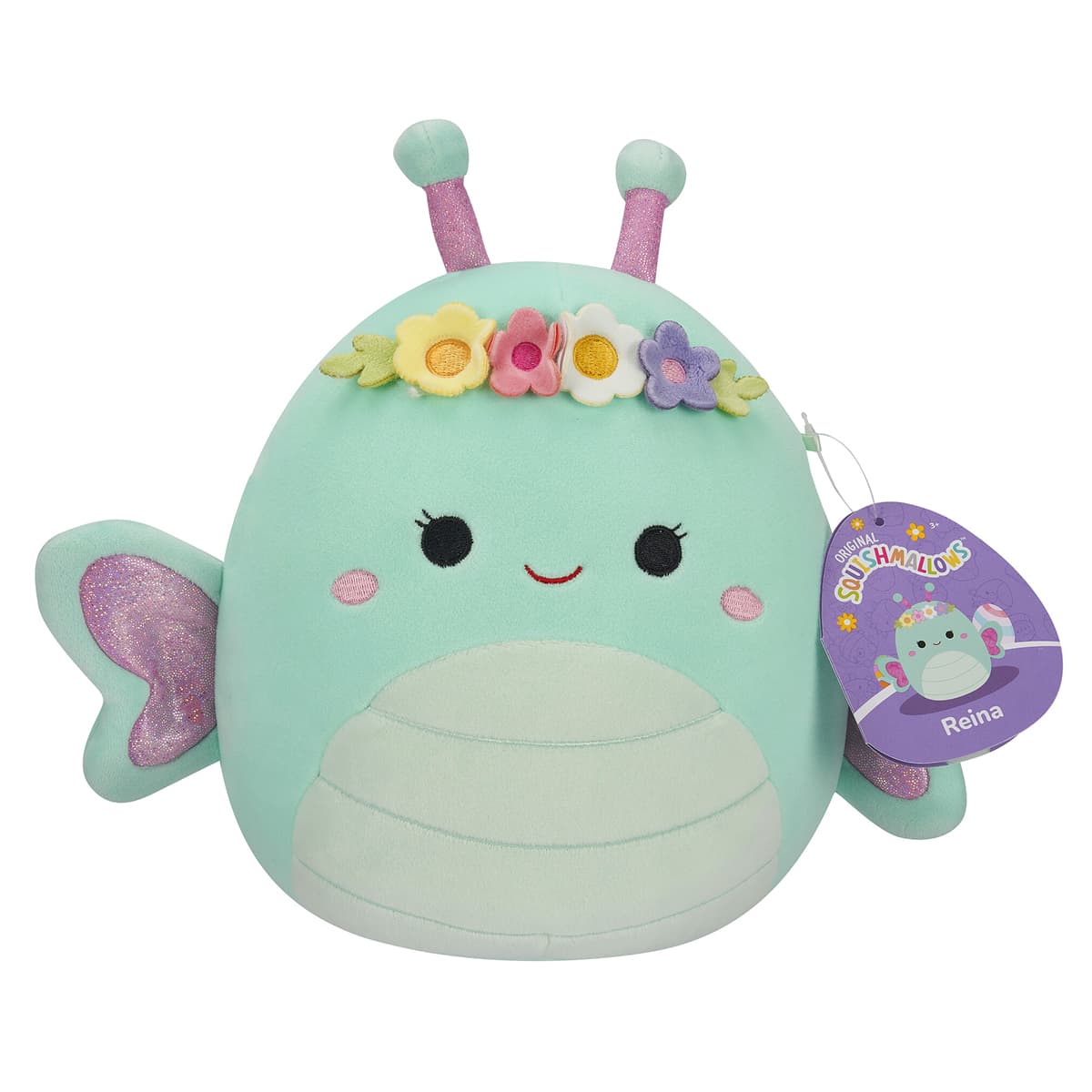 Игрушка мягкая Squishmallows Бабочка Рейна 13см SQER00814