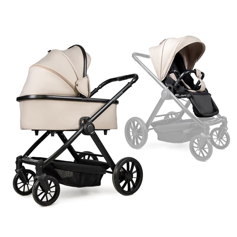 Коляска универсальная 2в1 Ninos Estrella NE2024BGB Beige Black