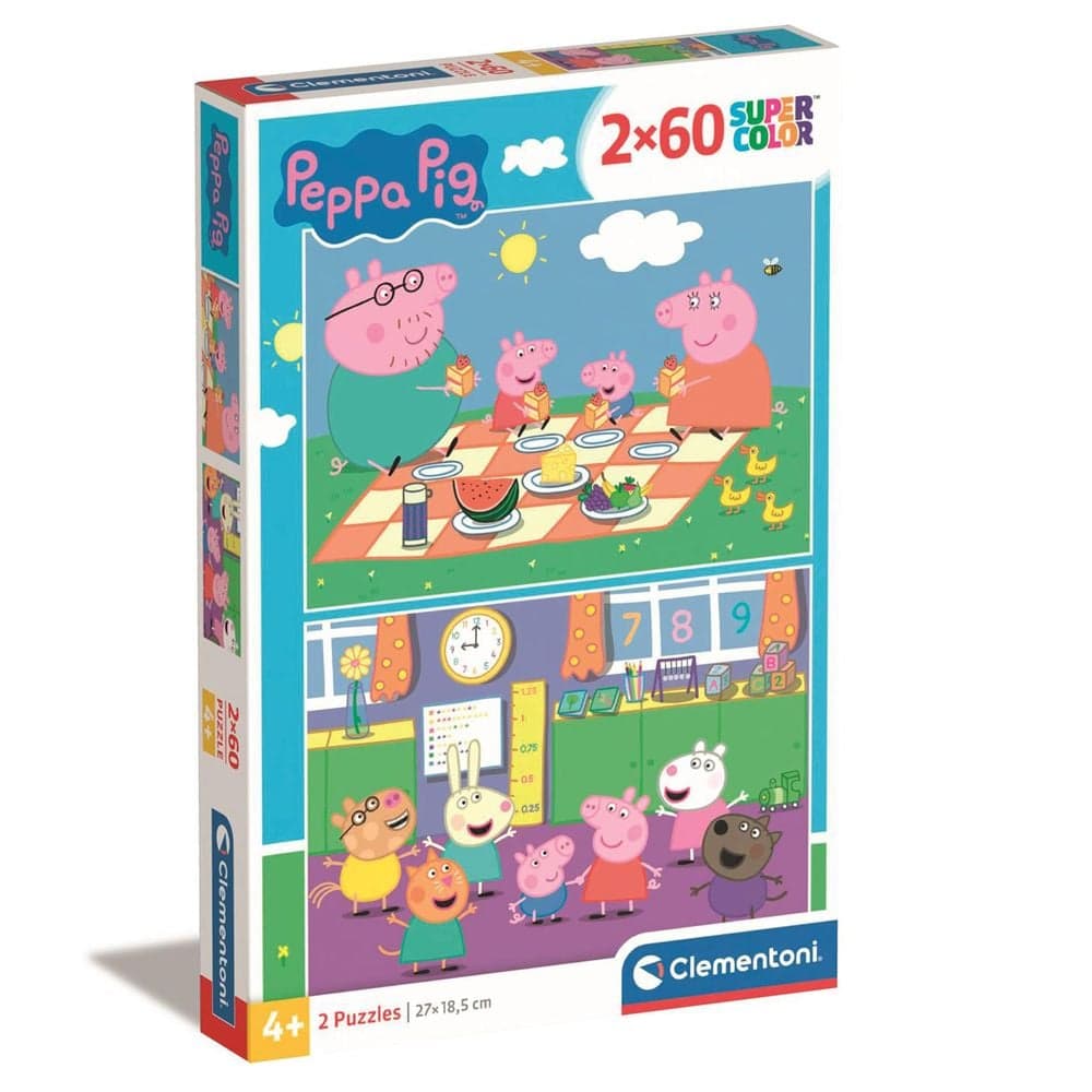 Пазл 2в1 Clementoni Peppa Pig 2*60эл 24793 Пазл 2в1 Clementoni Peppa Pig 2*60эл 24793