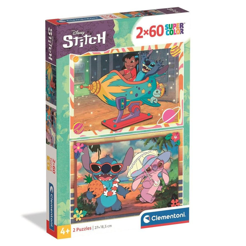Пазл 2в1 Clementoni Stitch 2*60ел 24822 Пазл 2в1 Clementoni Stitch 2*60ел 24822