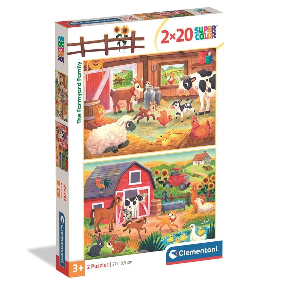 Пазл Clementoni The Farmyard Family 2*20эл 24818 Пазл Clementoni The Farmyard Family 2*20эл 24818