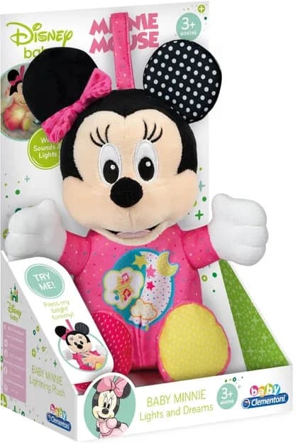 Игрушка-ночник мягкая Clementoni Disney Baby Минни 17207 фото 2
