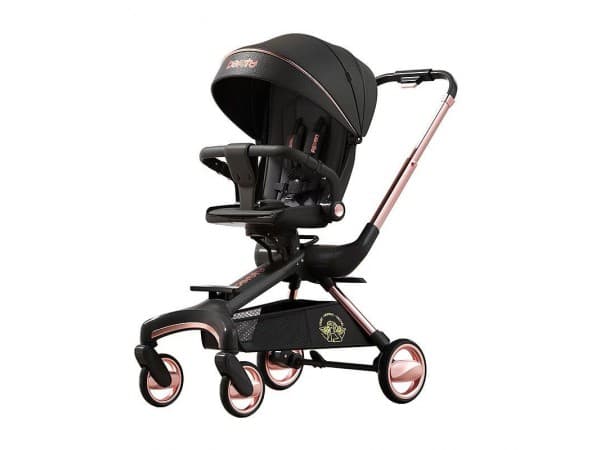 Коляска прогулочная Beruty Spaсe BBTL-08BL black/gold