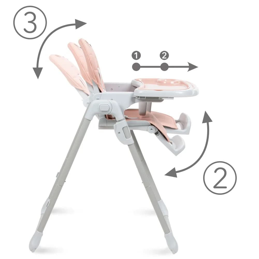 Стульчик для кормления Kidwell Beno pink KBP фото 3
