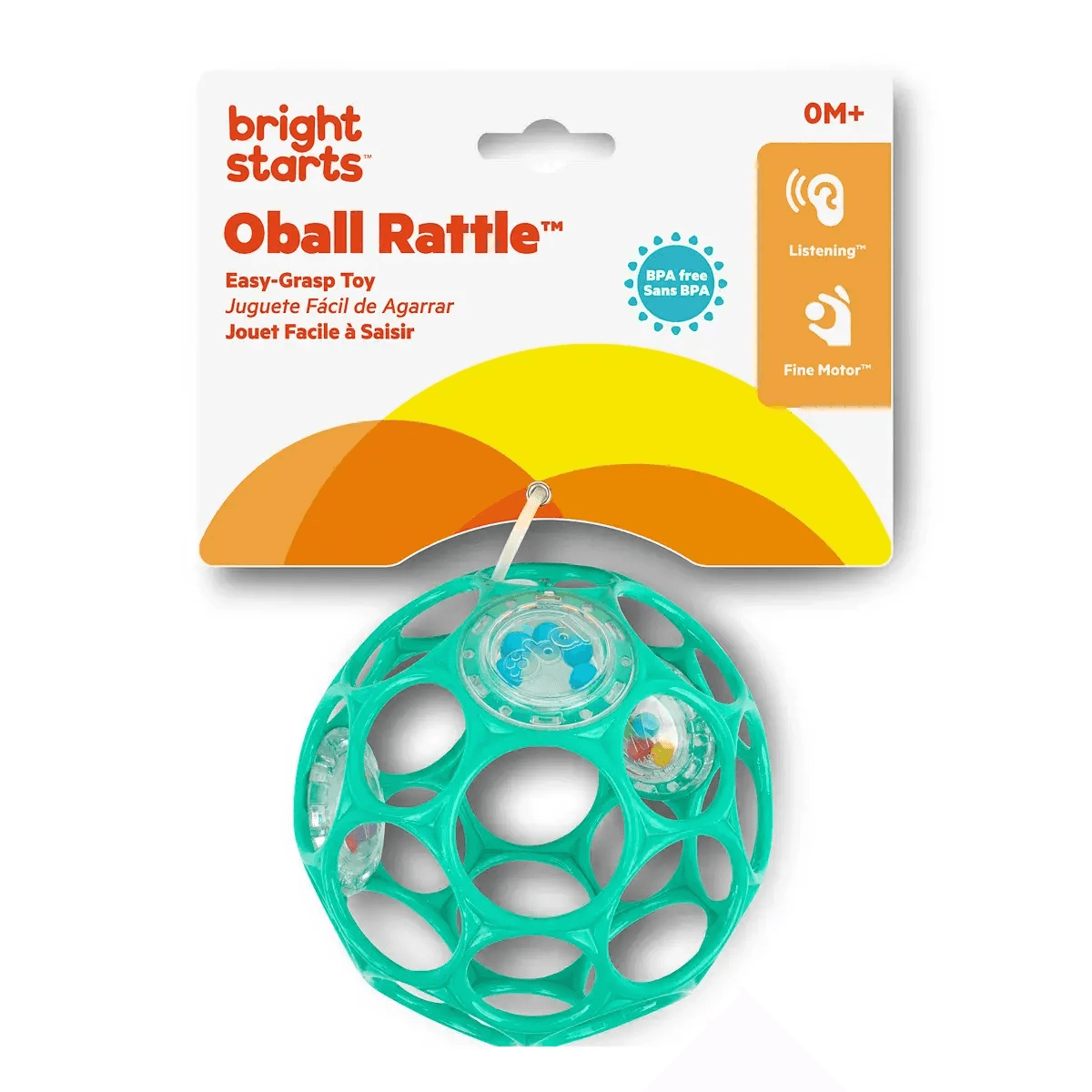 Погремушка Bright Starts Oball Rattle 11486