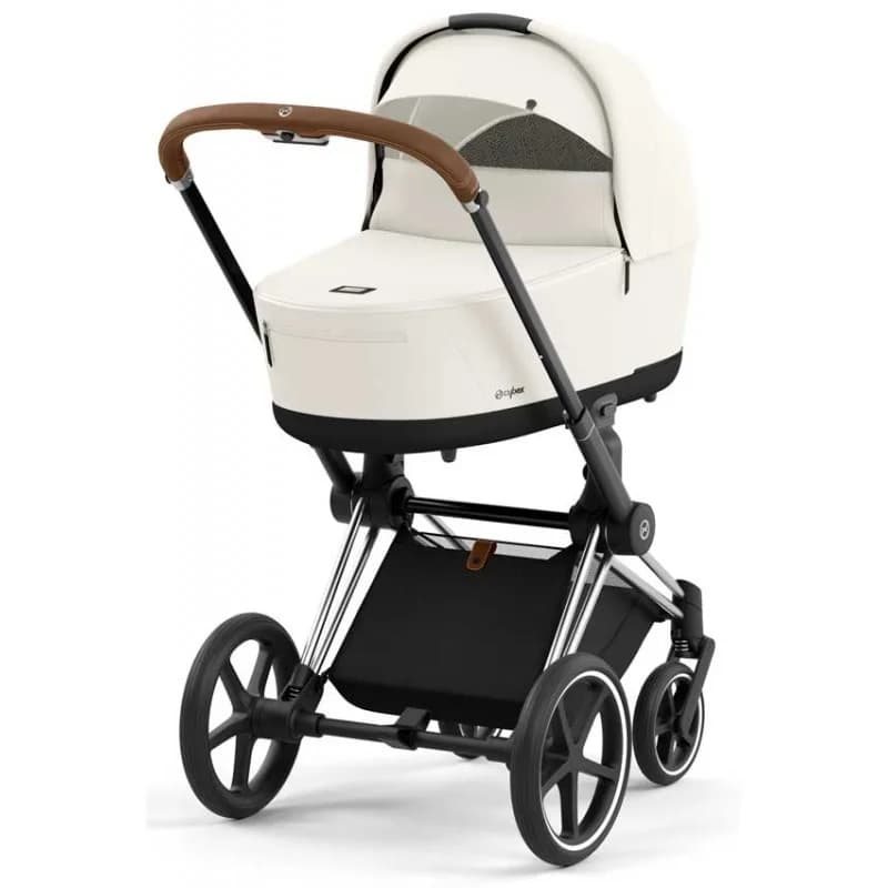 Коляска універсальна 2в1 Cybex Priam 4.0 Off White/Chrome Brown 523000819/3 фото 3 Коляска універсальна 2в1 Cybex Priam 4.0 Off White/Chrome Brown 523000819/3 фото 3