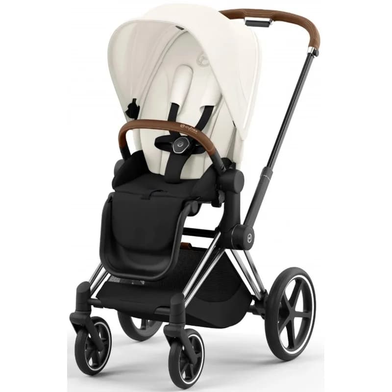 Коляска універсальна 2в1 Cybex Priam 4.0 Off White/Chrome Brown 523000819/3 фото 4 Коляска універсальна 2в1 Cybex Priam 4.0 Off White/Chrome Brown 523000819/3 фото 4