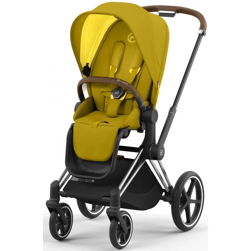 Коляска универсальная 2в1 Cybex Priam 4.0 Mustard Yellow/Chrome Brown 522000965/4 фото 3 Коляска универсальная 2в1 Cybex Priam 4.0 Mustard Yellow/Chrome Brown 522000965/4 фото 3