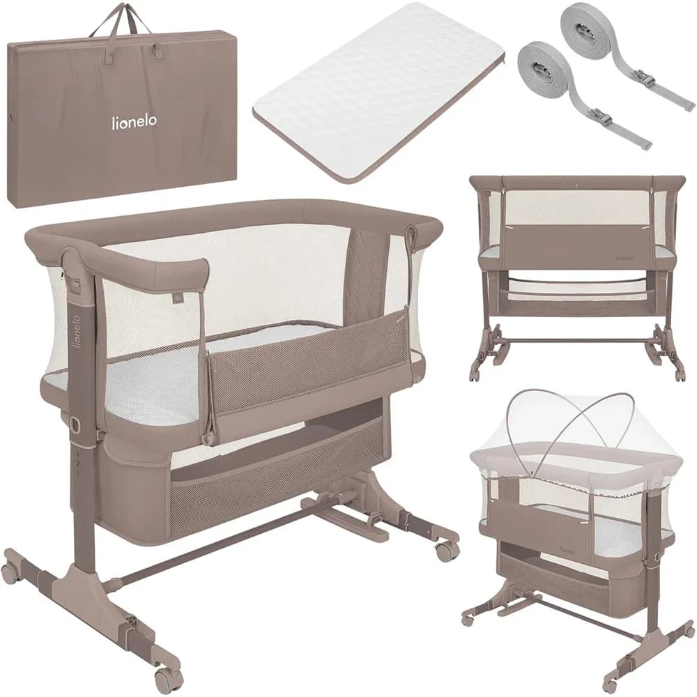 Ліжко приставне Lionelo Jodie Beige Taupe LO-JODIE BEIGE TAUPE фото 6