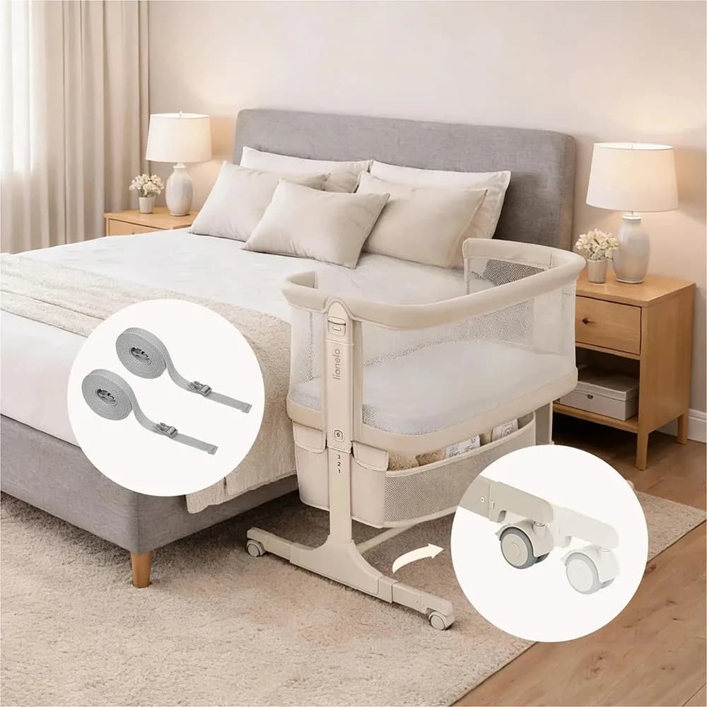 Ліжко приставне Lionelo Jodie Beige Taupe LO-JODIE BEIGE TAUPE фото 15