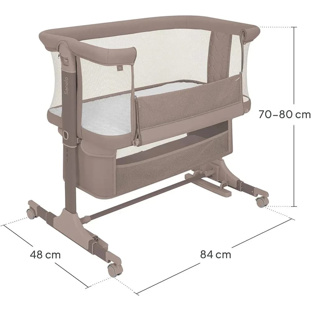 Ліжко приставне Lionelo Jodie Beige Taupe LO-JODIE BEIGE TAUPE фото 13