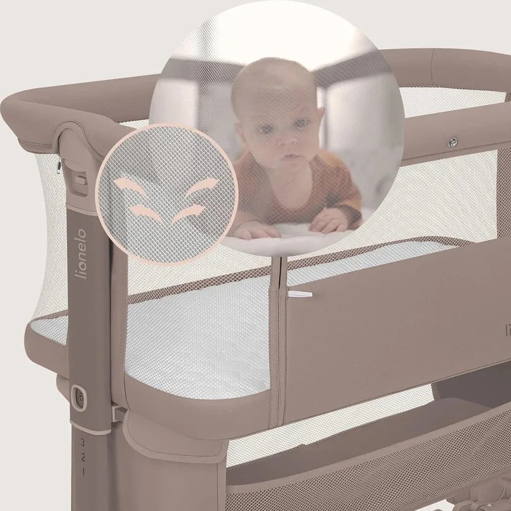 Ліжко приставне Lionelo Jodie Beige Taupe LO-JODIE BEIGE TAUPE фото 18