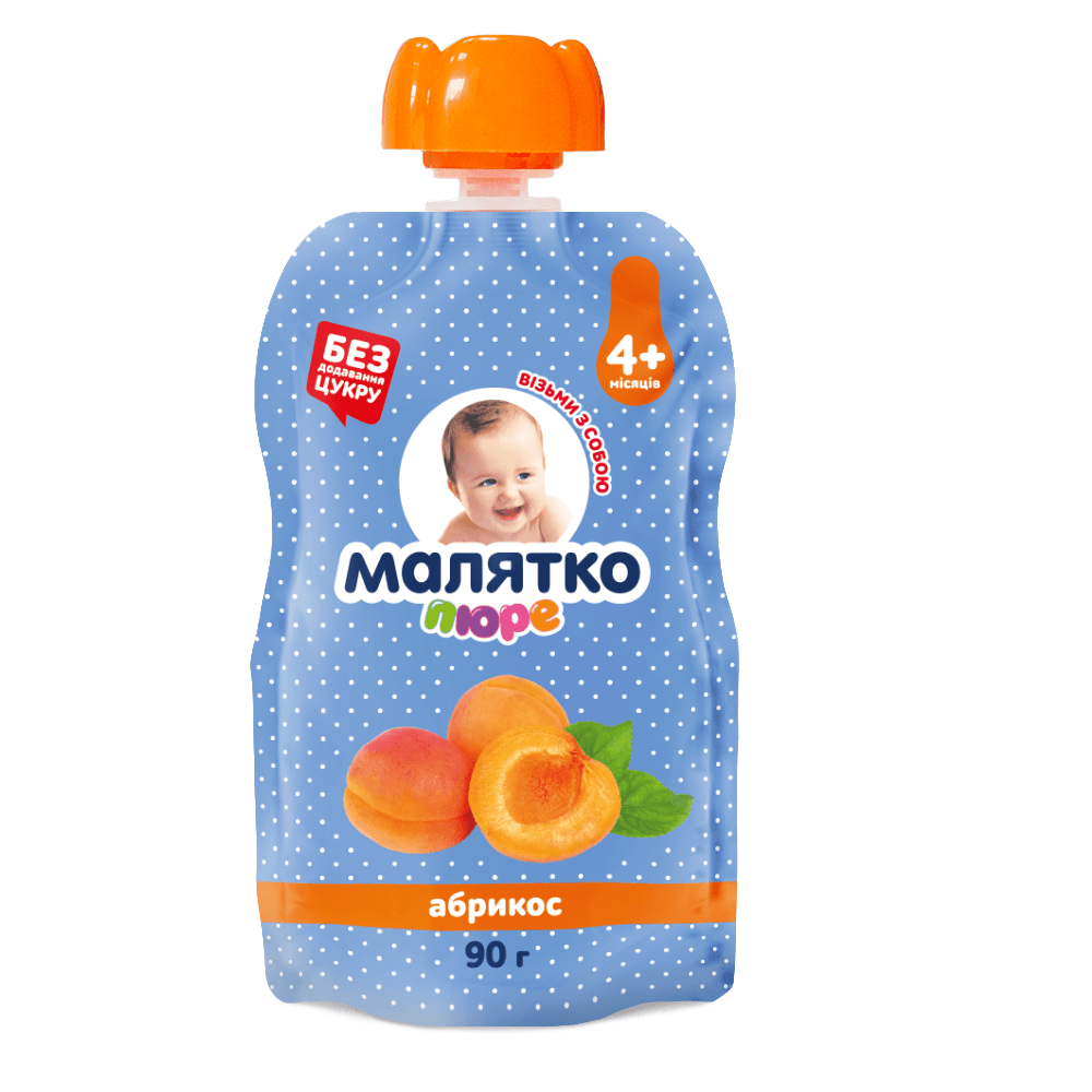 Пюре Малятко абрикос 90г 12336 Пюре Малятко абрикос 90г 12336