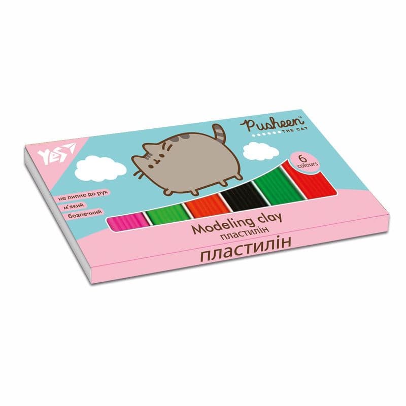 Пластилін Yes Pusheen 6кол 540608