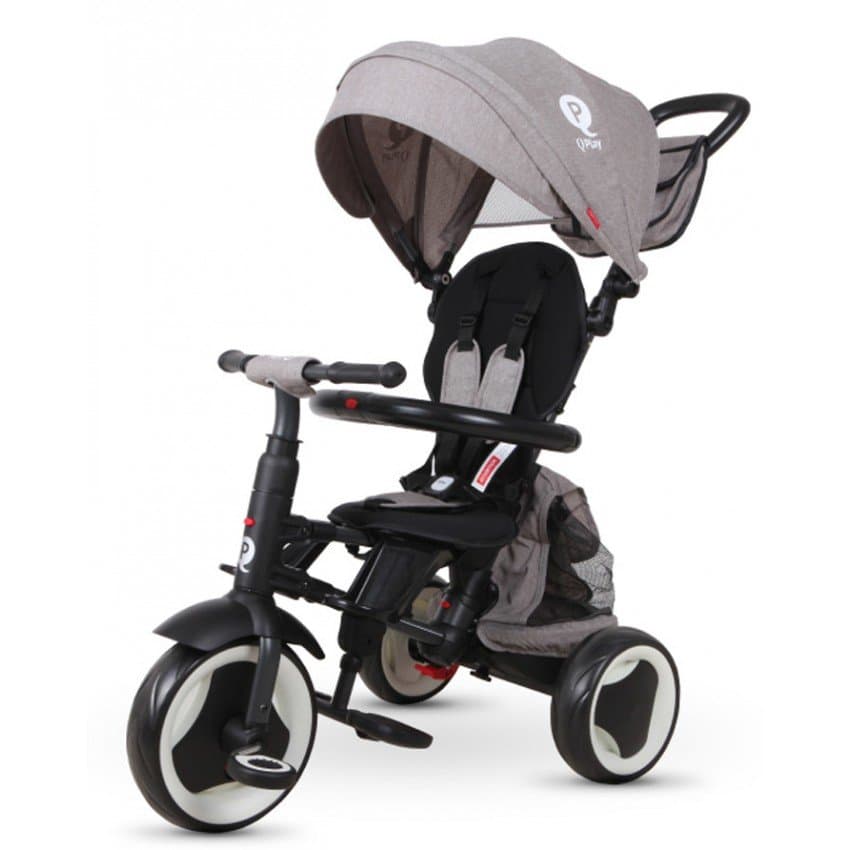 Велосипед складаний триколісний дитячий Qplay Rito+ Eva Grey S380-8Grey