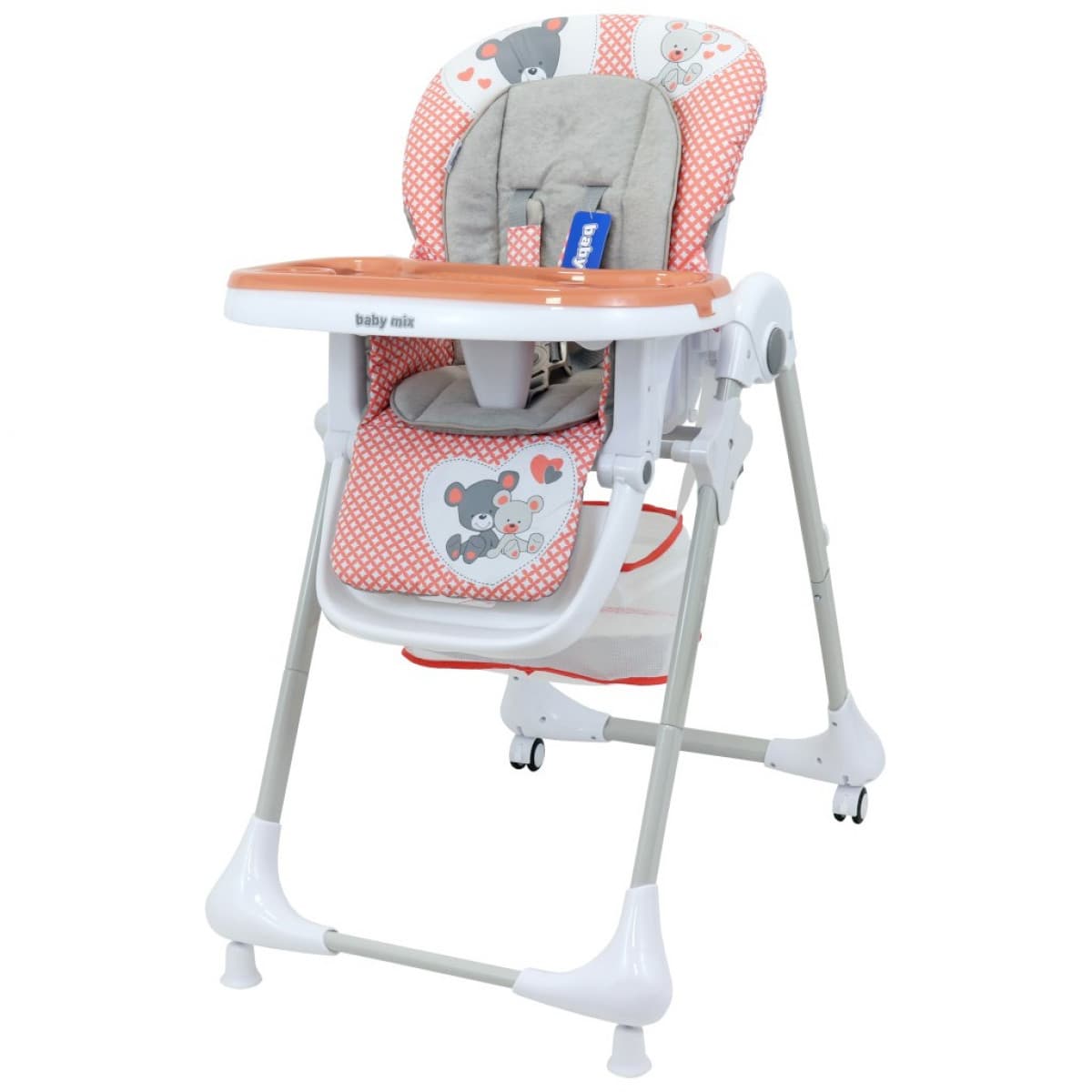 Стільчик для годування Twins Baby Mix UR-YQ-B003S Pink 39654 Стільчик для годування Twins Baby Mix UR-YQ-B003S Pink 39654