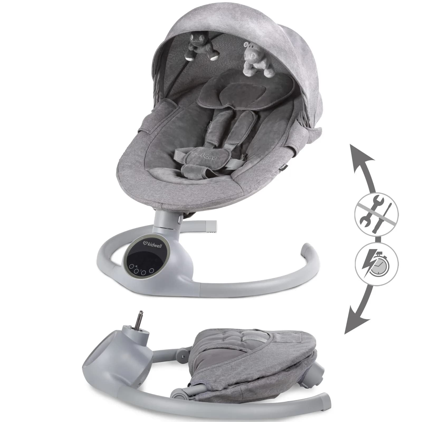 Гойдалка Kidwell Reve gray/silver KRGS фото 2 Гойдалка Kidwell Reve gray/silver KRGS фото 2