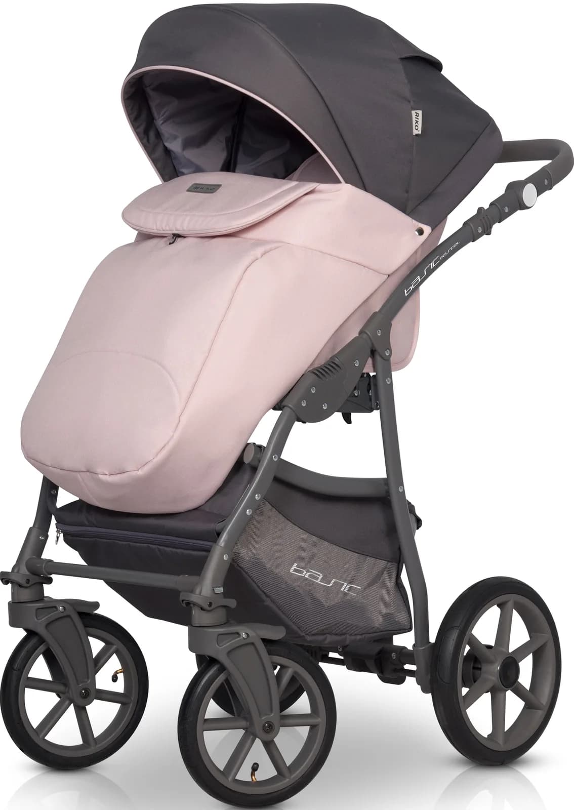 Коляска универсальная 2в1 Riko Basic Pastel 03 Powder Pink R-B Pastel 03 фото 4