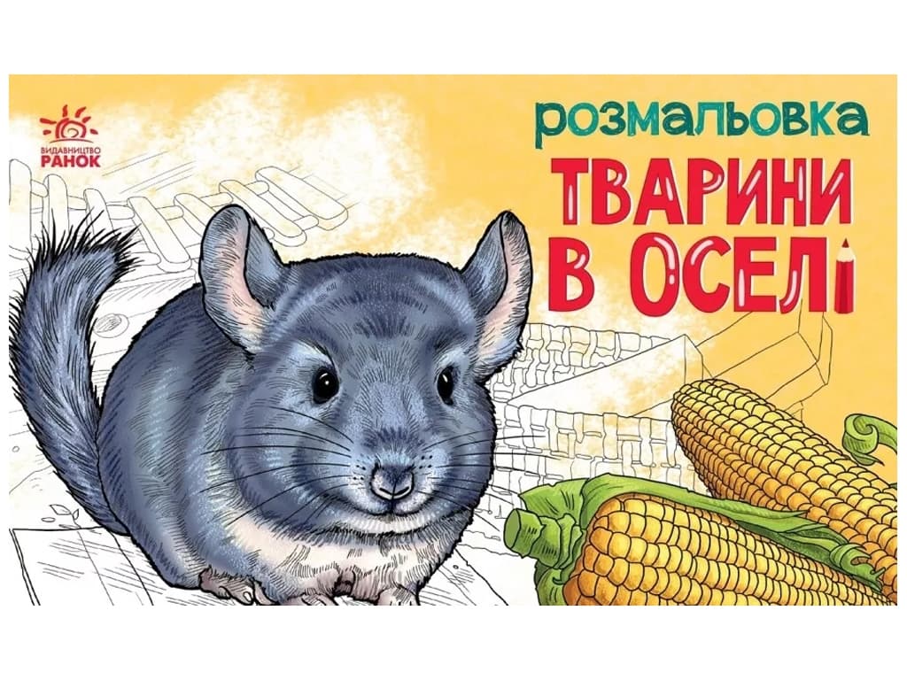 Розмальовка з тваринами: Тварини в оселі А583010У