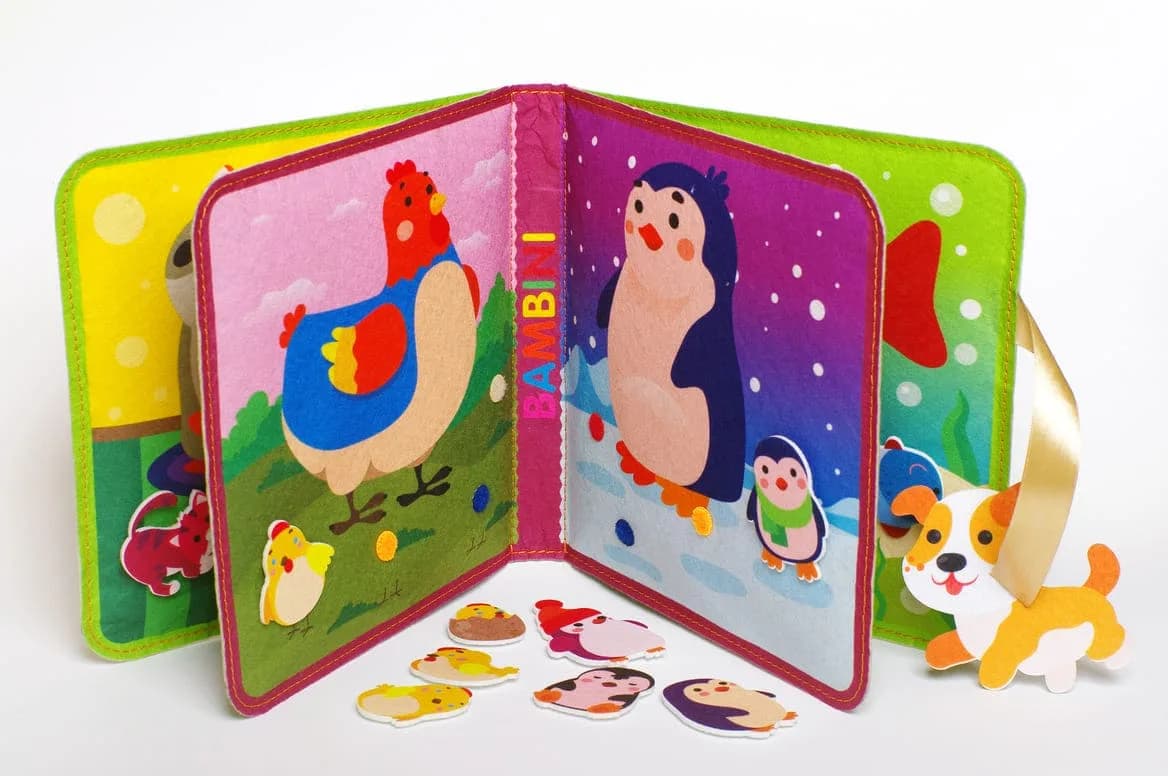 Книга м'яка фетрова Книжковий хмарочос Розумний малюк 403969 фото 4