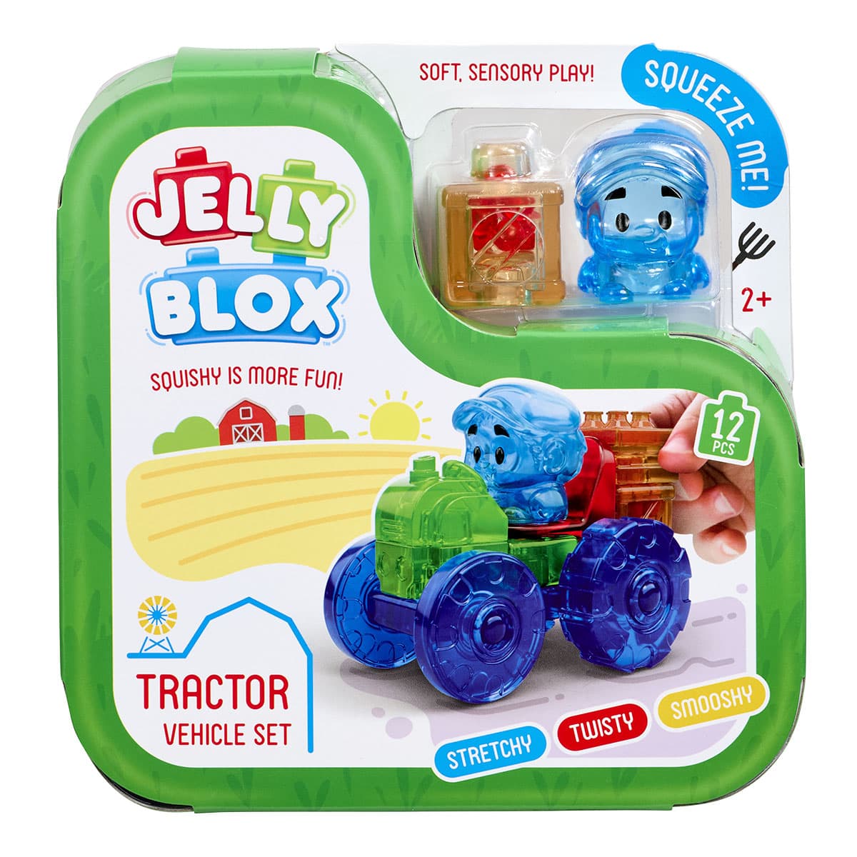 Конструктор сенсорний Jelly Blox Барвистий трактор 932945